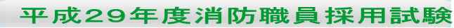 平成29年度消防職員採用試験